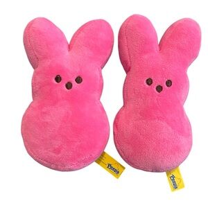 Pink Peeps Bunny Plushies